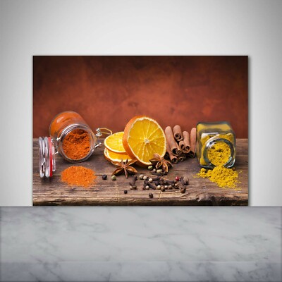 Panneau De Cuisine En Verre Décoratif 100x70 Cm - Motif Citron Vert Et Citron - Tulup