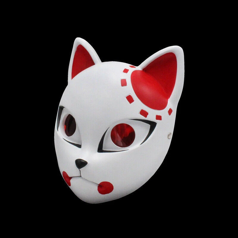 Demon Slayer Fox Mask Kamado Tanjirou Makomo Sabito Cosplay Prop Resin Full Mask - Image 2 of 4