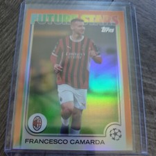 2025 Topps Future Stars Francesco Camarda 14/25 Soccer AC Milan Champions League