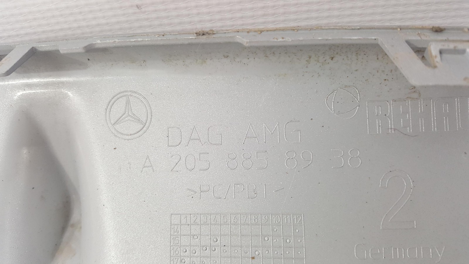 Mercedes C 205 AMG COUPE Heck Lippe Heckschürze Diffusor Spoiler  