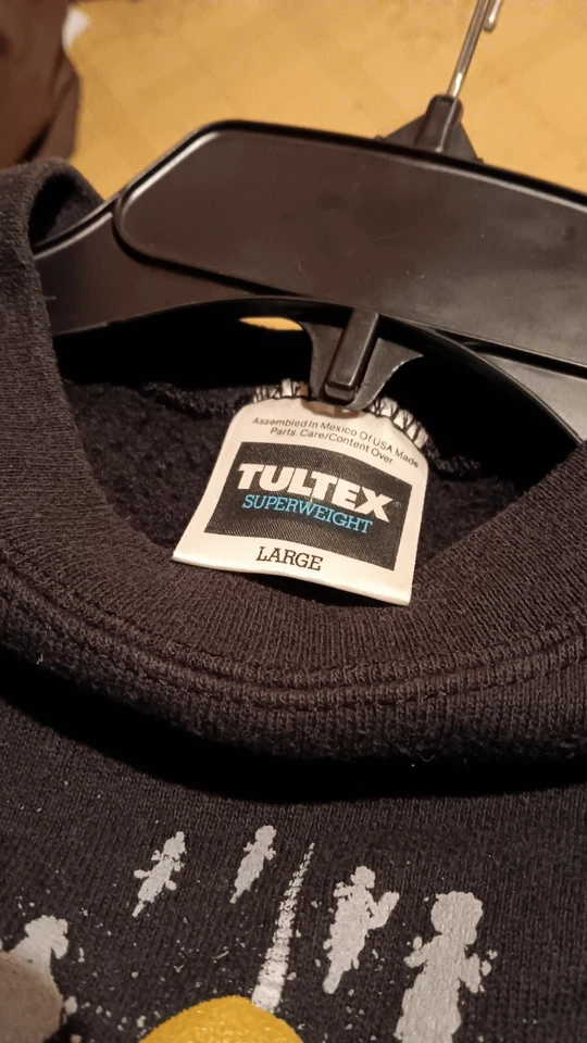 Винтажная мотоциклетная толстовка 1993 Looney Tunes размер L двусторонняя повсюду - Изображение 4 из 4