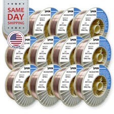 12x 33-Lb Spool ER70S-6 .045" Mild Steel MIG Welding Wire Shatterproof ABS Spool