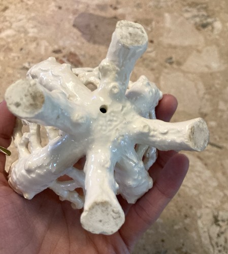 Vintage German Porcelain Log Bud Vase 5 Spouts - Picture 11 of 12