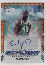 2024-25 Topps Chrome Orange Geometric Refractor /25 Shawn Kemp #SLS-SK Auto 4f5