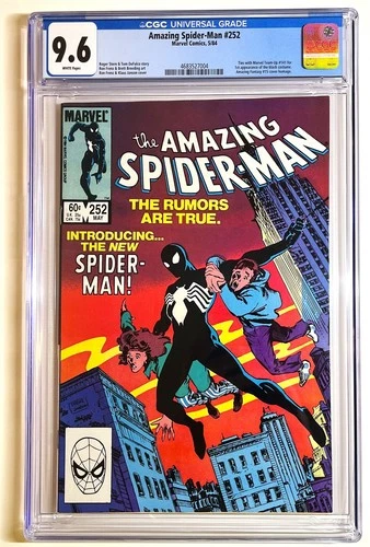 AMAZING SPIDER-MAN #252 ~ 1st appearance Black Costume 1984 ~ CGC 9.6 beauty!