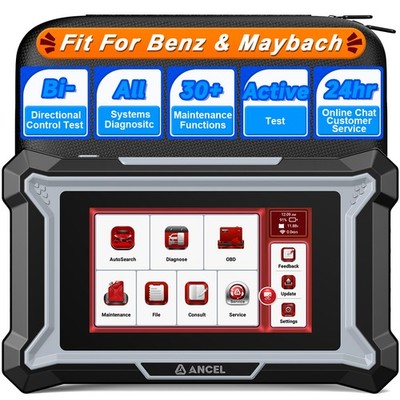 ANCEL DS160 for Benz Full System Active Test ECU Coding OBD2 Scanner 30+Resets