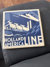 Art Deco Delft Tile Holland America Steamship Line Tile Look