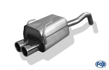 Fox Auspuff Sportauspuff Sportendschalldämpfer für Fiat 500 1.2l 51kW 1.4l 74kW 