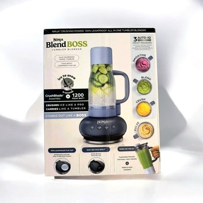 Ninja Blender Boss 26oz Personal Blender Pretty Blue Cup Leak Proof