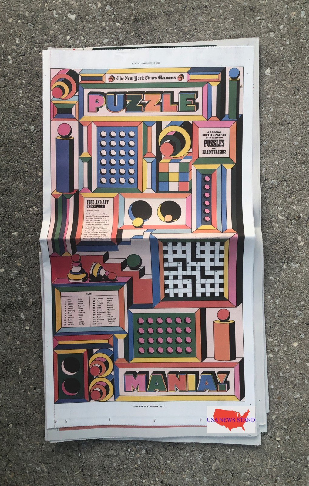 NEW YORK TIMES - SUNDAY NOVEMBER 23, 2025 (NEW YORK TIMES HOLIDAY PUZZLE MANIA!)