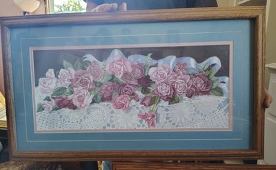 framed art print titled ''Rose Rhapsody'' by artist Glynda Turley,