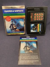 1983 SWORDS & SERPENTS Mattel Intellivision IMagic Box Game Overlays Game CIB