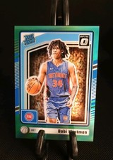 🔥 2024-25 Donruss Optic Bobi Klintman Rated Rookie Green Prizm /5 Pistons #289