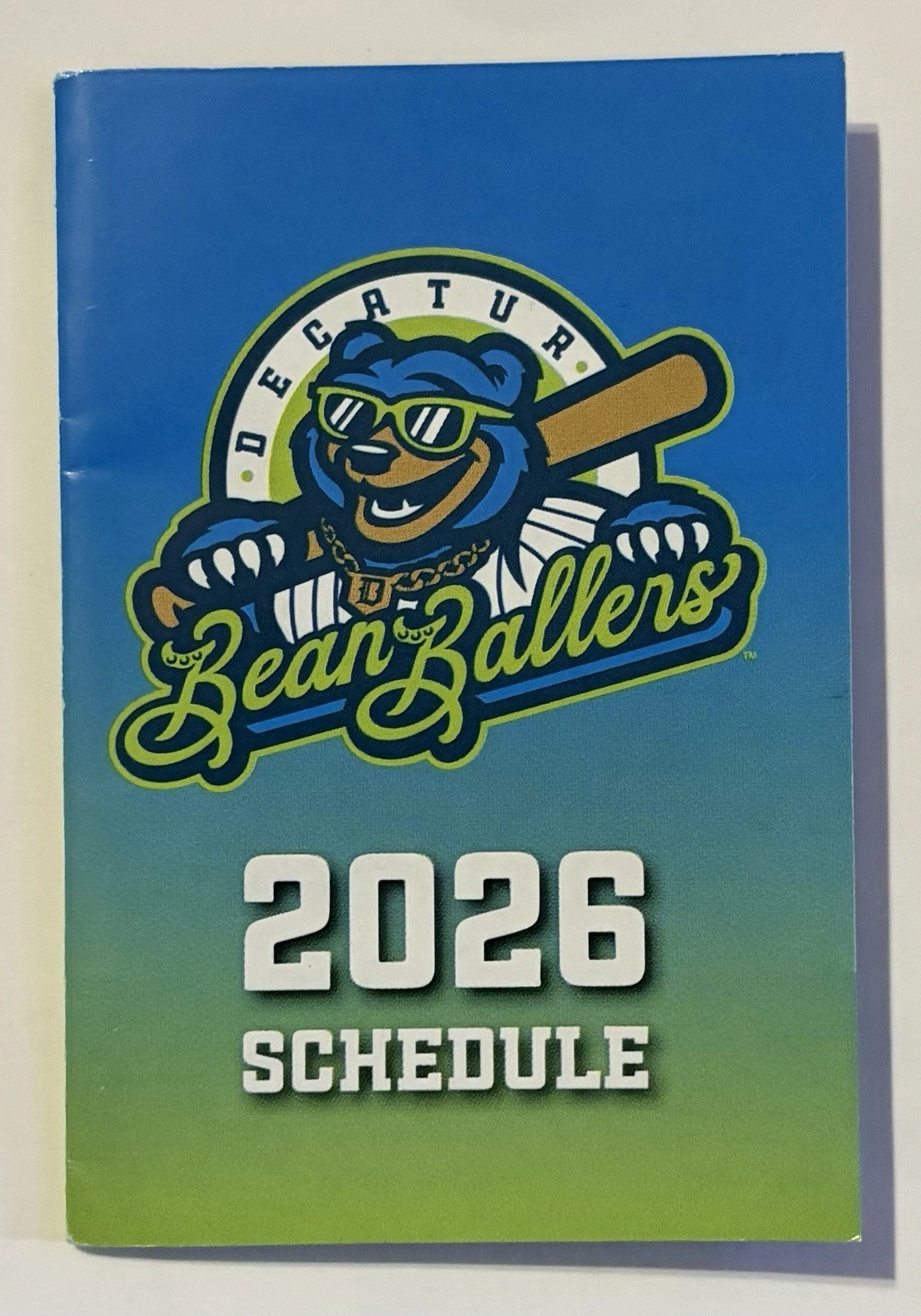 2026 DECATUR BEAN BALLERS Schedule ⚾️ Minor Baseball Sked COOL‼️NEW ‼️