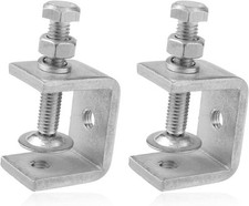 2 Pack 304 Stainless Steel Small C Clamps 1 Inch Mini Cclamps Heavy Duty With Wi