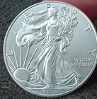 2015 Silver Eagle Dollar 1 Oz. .999 BU American Coin #529