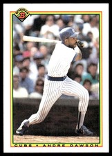 Andre Dawson 1990 Bowman #39 Chicago Cubs MLB READ FREE SHIPPING AutographDen