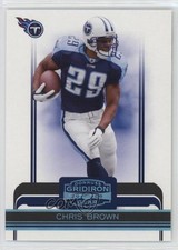 2006 Donruss Gridiron Gear Platinum 38/50 Chris Brown #98 z7j