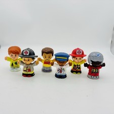 Fisher-Price Little People Random Career Figures Lot Of 6 Firefighter Driver