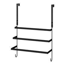 Over The Door Towel Rack W/ Hook, Door Towel Bar Stainless Steel Door Towel Rack