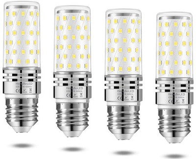 HengBo LED 100 Watts Equivalent E26 Corn Bulbs, Medium Daylight White 6000k 
