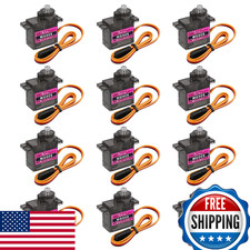 Beffkkip 12PCS MG90S 9g Micro Servo Motor Metal Gear RC Robot Car Plane Heli