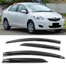 Fits 07-13 Toyota Yaris XP90 Sedan Mugen Style Acrylic Window Visors 4Pc Set