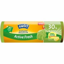 Swirl Abfallbeutel Active Fresh 30l 12 Stueck Kordelzug Geruchsreduzierend DFP