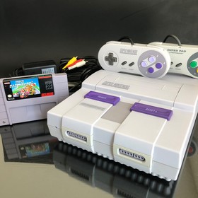 SUPER NINTENDO SNES Console System Choose Bundle Mario All Stars Kart & World