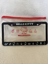 Sanrio Hello Kitty Licensed Plastic License Plate Frame Cover 2012 Wpouch Euc