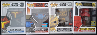 Funko Pop Star Wars Gar Saxon + Cad Bane + Sith Jet Trooper + Nightbrother
