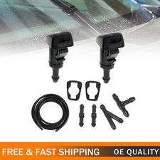 Car Windshield Wiper Washer Squirter Nozzle Spray Jet Kit Fluid Hose Universal