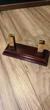 Mahogany stained business card holder