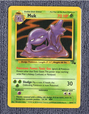 Muk 28/62 Unlimited Fossil WOTC Vintage Pokemon TCG Card LP