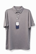 NWT Boston Scott Golf Polo Shirt Medium Men’s Gray Modern UPF50 Moisture Wicking