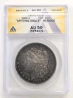 1891-CC- Morgan Sil. Dollar ANACS AU50-Vam3-Top 100 Spitting Eagle Residue- Z295