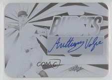 2022 Leaf Vivid Bursts Printing Plate Black 1/1 Anthony Volpe #VB-AV2 Auto 0x3l