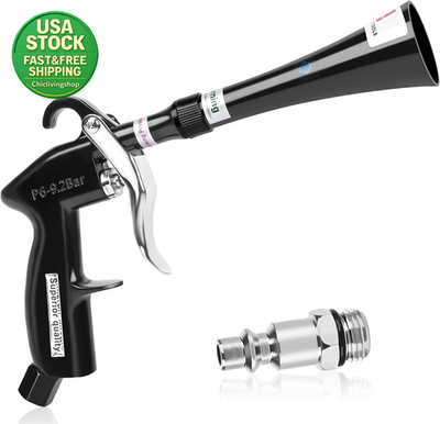 #ad Air Blow Gun Car Detailing Cleaning Tool High Pressure Dust Blower Black Hose $35.99