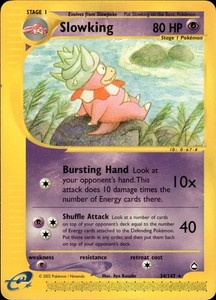 Slowking Rare Aquapolis 034/147 NM