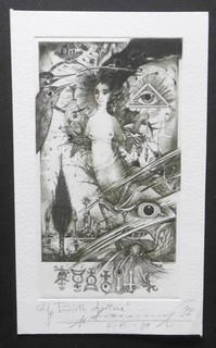 SERGEJ IVANOV non Exlibris Akt Geburt der Venus