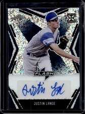 2020 Leaf Flash Justin Lange XRC Rookie Auto Autograph #46/50 Red Sox