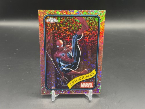 2025 Topps Chrome Marvel Spider-Man Rose Gold Mini Diamond Refractor /40