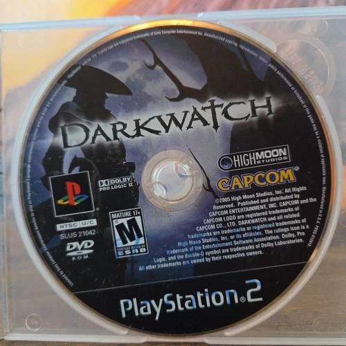 Darkwatch - Playstation 2 2005 PS2 Disc Only RESURFACED, Label Markings - Tested