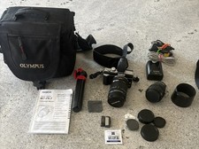 Olympus PEN E-PL1 Mirrorless Camera Bundle w/ 14-42mm 40-150mm Lenses,Bag More
