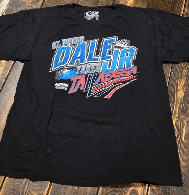 Dale Earnhardt Jr 88 Mens  Large Black Diet Mtn Dew CHASE NASCAR Shirt