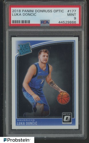 2018 Donruss Optic #177 Luka Doncic Dallas Mavericks RC Rookie PSA 9 MINT