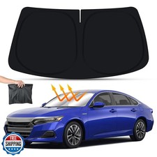 LUNQIN Car Sun Shade for Honda Accord 2018 2019 2020 2021 2022 and Accord Hyb