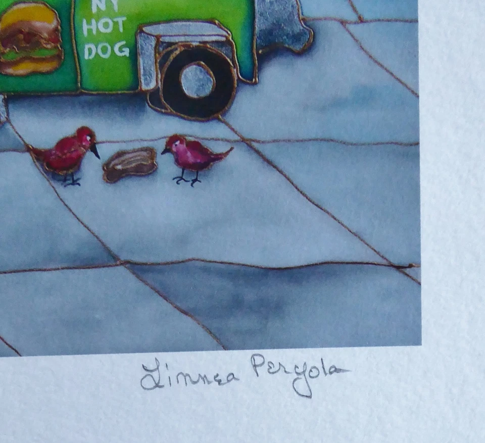 Linnea Pergola Bird TWEETS  Limited Edition # 26/50 Hand Signed New York - Image 3 of 4