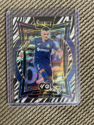 2024-25 Panini Select La Liga - Terrace Alex Sola #42 Zebra Prizm (RC)