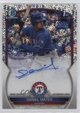 2023 Bowman Chrome Prospect Speckle Refractor 133/299 Daniel Mateo Auto 19fv